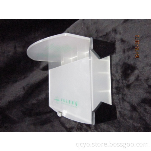 gold tissue box cover acrylic plexiglass QCY-TB-25